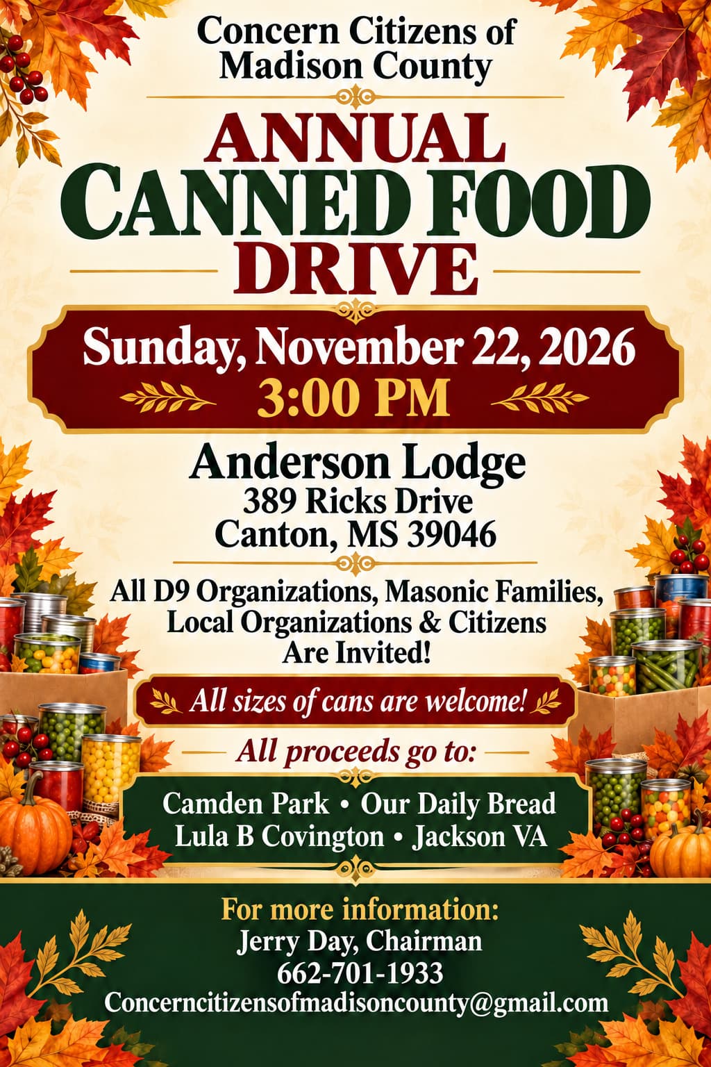 Annual Canned Food Drive